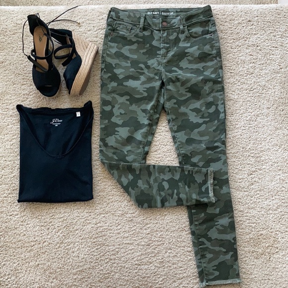 Old Navy Denim - Old Navy Rockstar Mid Rise Camo Jeans